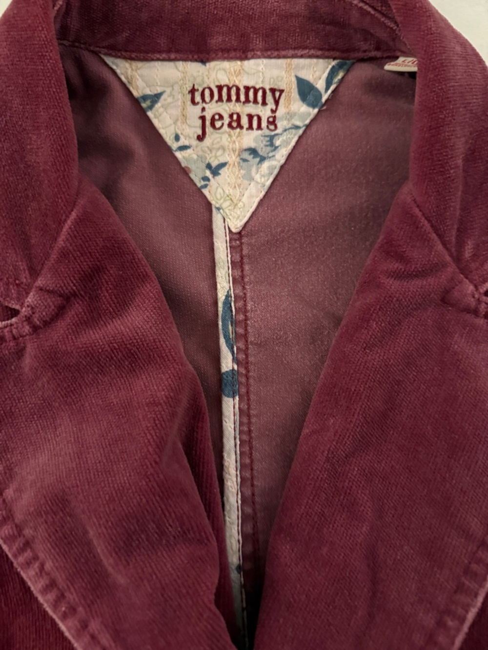 Tommy Hilfiger Women's Wine Corduroy Blazer Jacket - Picture 2 of 10